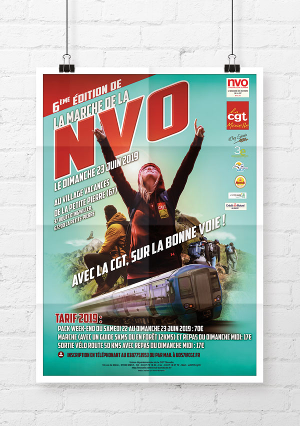 Affiche NVO, le journal de la CGT